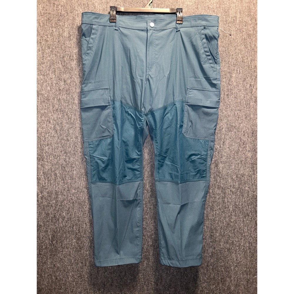 Ozark Trail Cargo Utility Pants Mens 46(45) Blue Reinforced Knee Hiking Work
